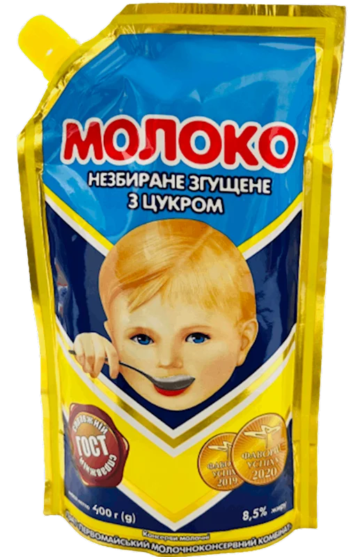 CONDENSED MILK 440G PERVOMAYSKIY