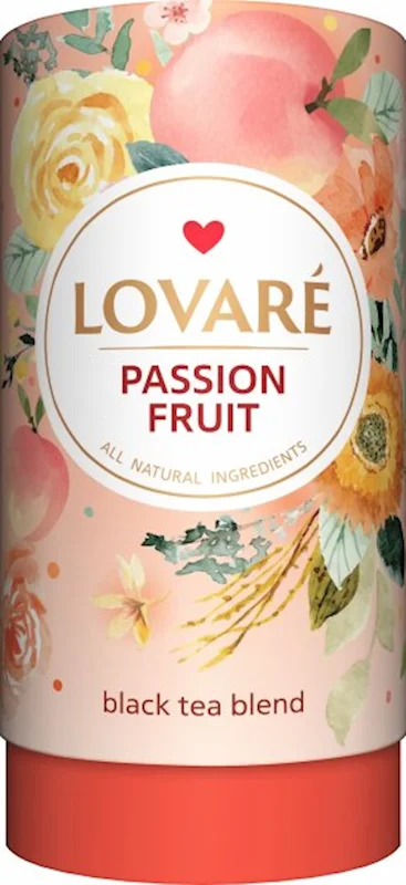 LOVARE TEA BLACK "PASSION FRUIT" TUBE 80G