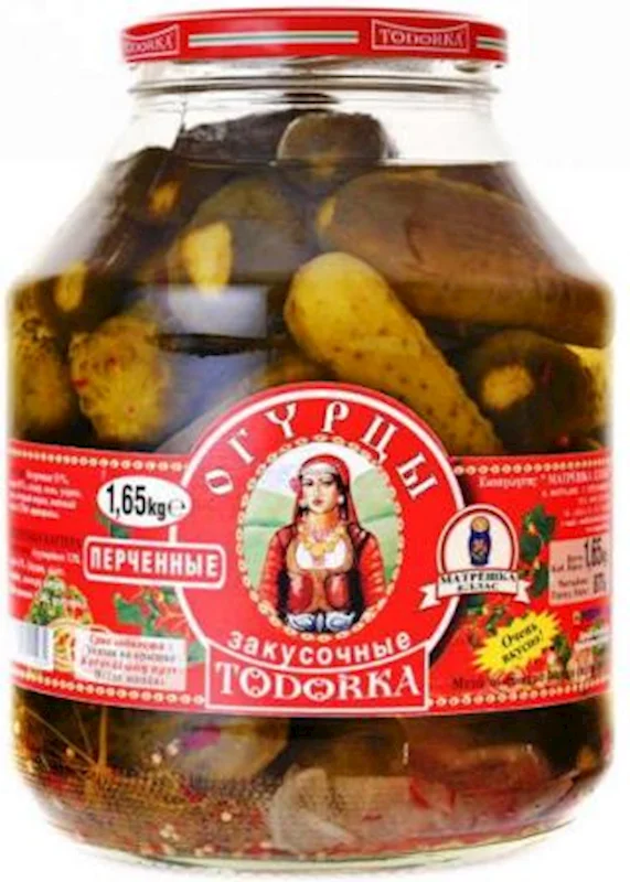 TODORKA GHERKINS WITH PEPPER 1650G