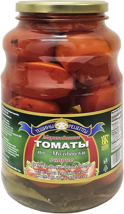 TOMATOES MOLDOVA STYLE HOT 2650 ML TESCHINY RECEPTY
