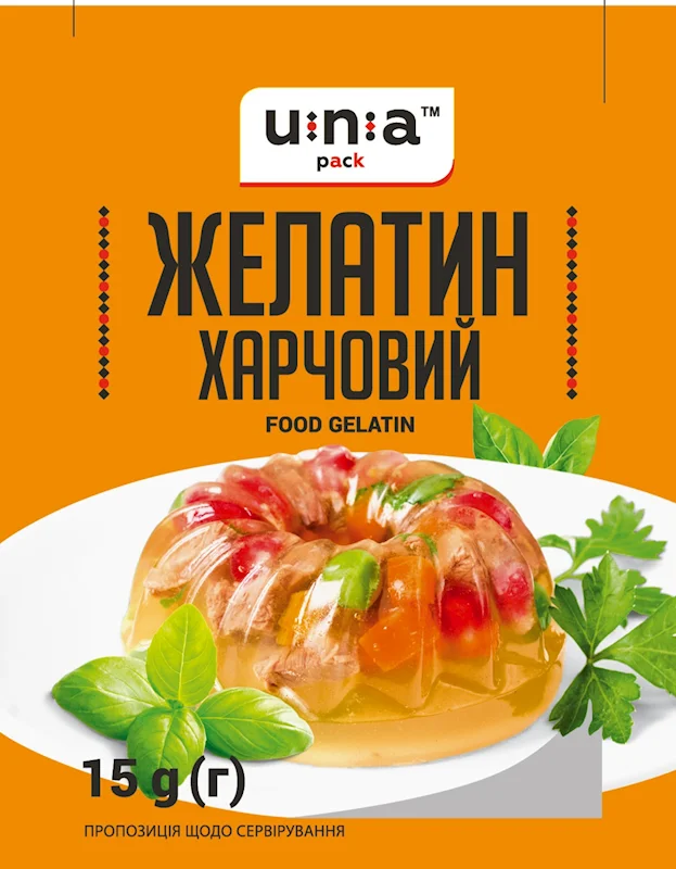 FOOD GELATIN 15G UNAPACK