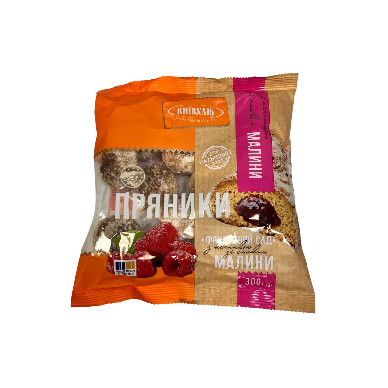 GINGERBREAD (PRYANIKI) W/RASPBERRY 300 GR KIEVHLEB