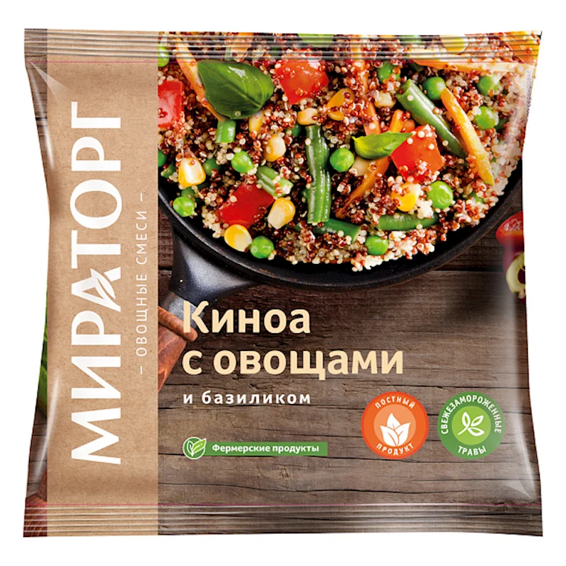 FROZEN QUINOA W/VEGETABLES & BASIL 400G MIRATORG