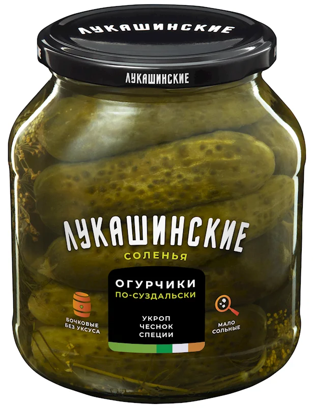 LOW SALT PICKLES SUZDALSKY 670 G LUKASHINSKIE