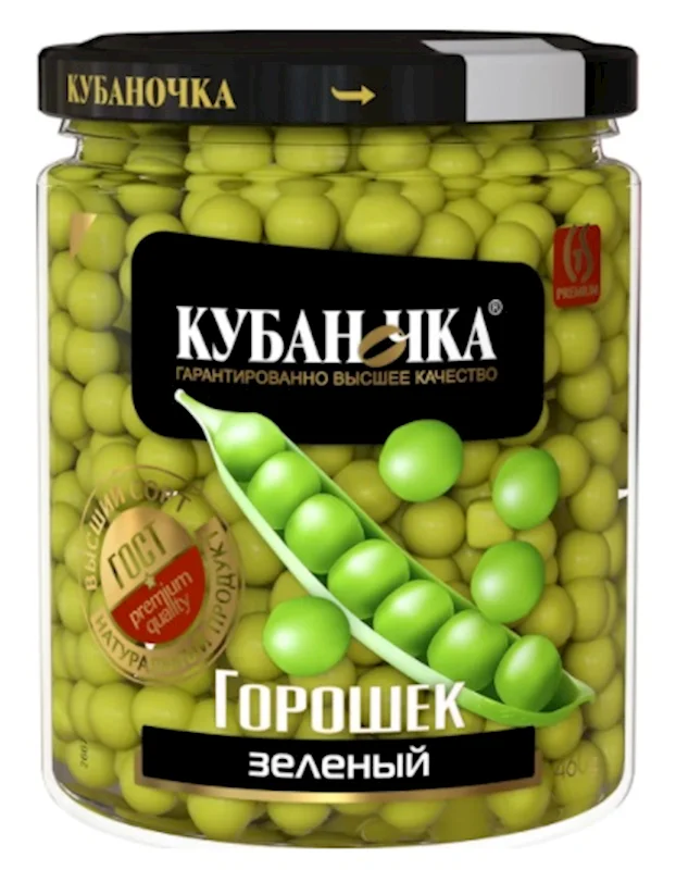 GREEN PEAS 370G KUBANOCHKA