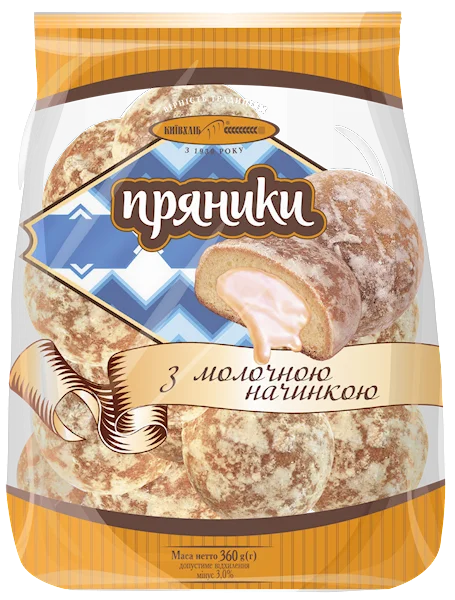 PRYANIK CONDENCED MILK FILLING 360GR KIEVHLEB