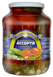 ASSORTY TOMATOES&CUCUMBERS 1700GR TESHINY RETSEPTY