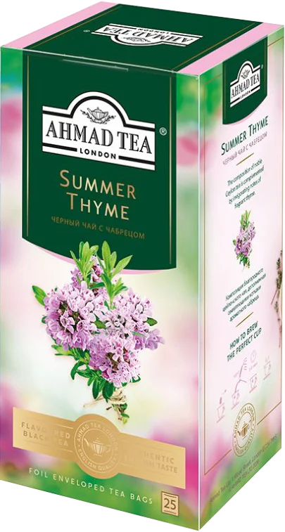 AHMAD SUMMER THYME BLACK TEA  25TB