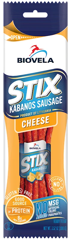 BIOVELA KABANOS SNACK 100G CHEESE
