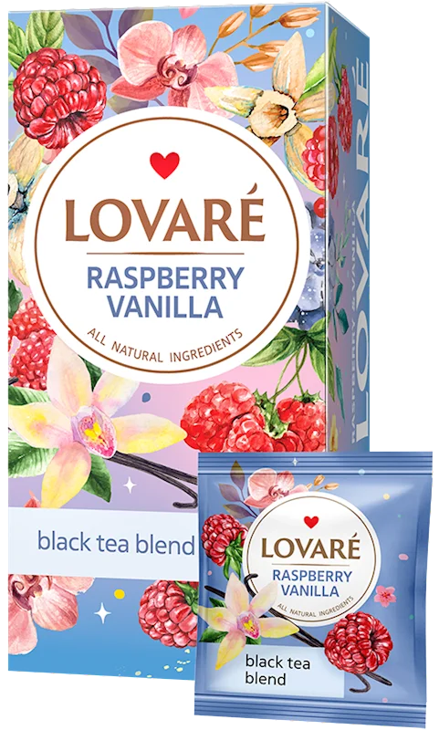 LOVARE RASPBERRY VANILLA BLACK TEA 24*2G