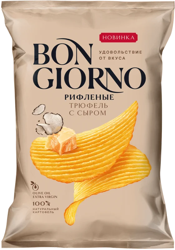 POTATO CHIPS TRUFFLE W/CHEESE FLAVOR 80G BON GIORNO