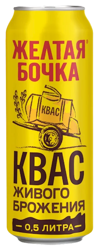 JOLTAYA BOCHKA KVAS 0.45L