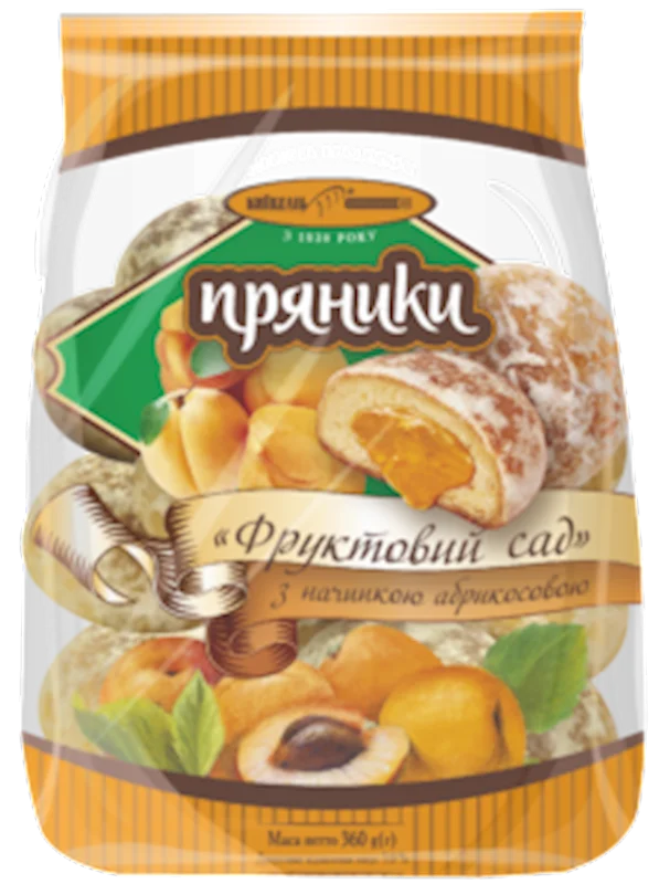 GINGERBREAD (PRYANIKI) W/APRICOT 300 GR KIEVHLEB