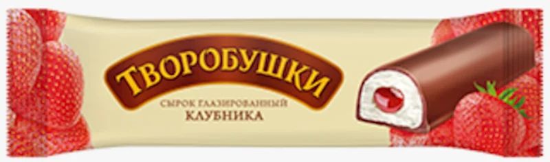 "TVOROBUSHKI" CURD CHEESE BAR STRAWBERRY FILLING 40G