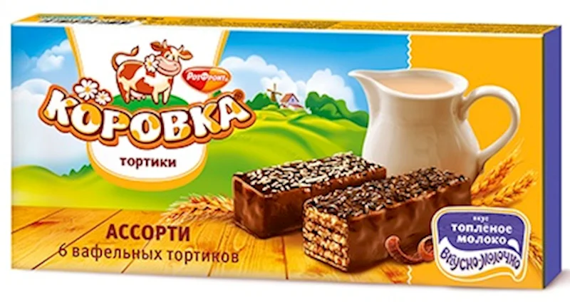 WAFER CAKE KOROVKA 180G BAKED MILK