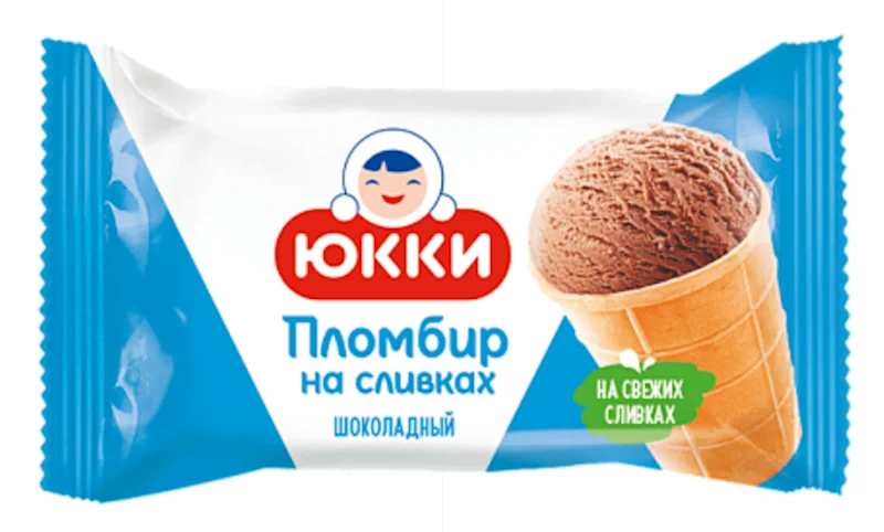 CHOCOLATE PLOMBIR ICE CREAM WAFER CUP 75G YUKKI