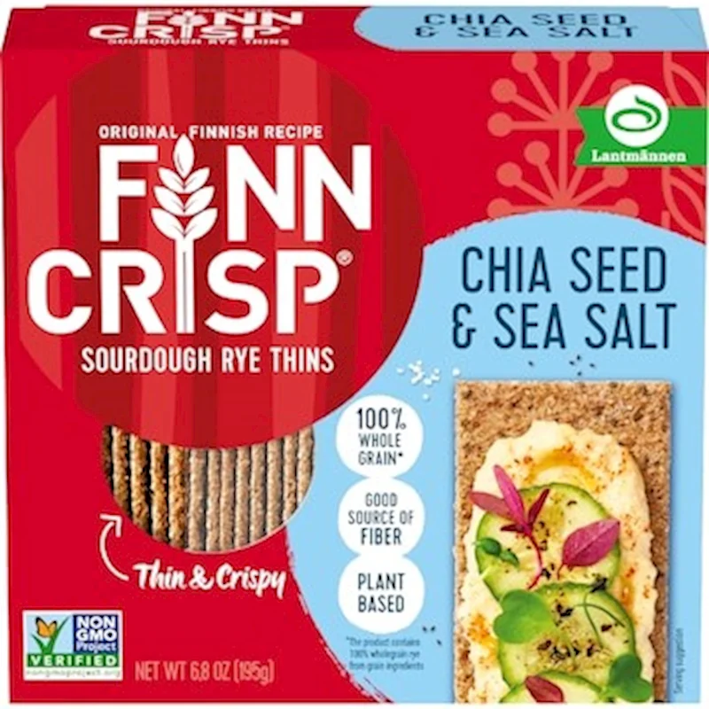 FINN CRISP CHIA SEED WITH SALT 195 GR
