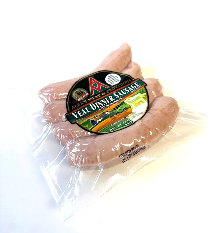 "ALEX MEAT" VEAL DINNER SAUSAGE
