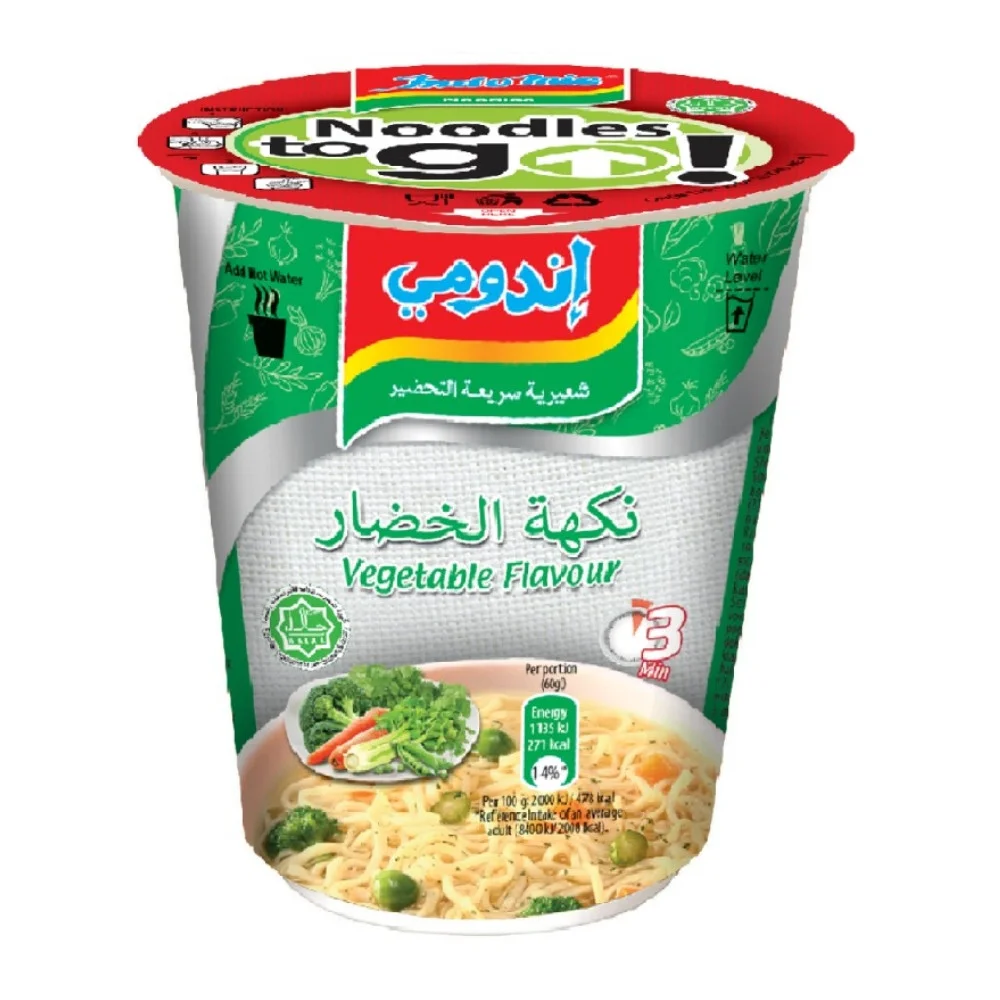 INSTANT NOODLES W/VEGETABLES 60G INDOMIE