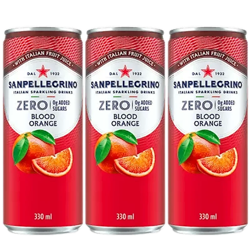 SF SANPELLEGRINO SPARKLING WATER 330ML BLOOD ORANGE