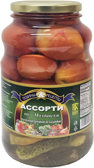 "TESCHINY RECEPTY" MIX TOMATOES-CUCUMBERS PO-MOLDAVSKI HOT 2650GR