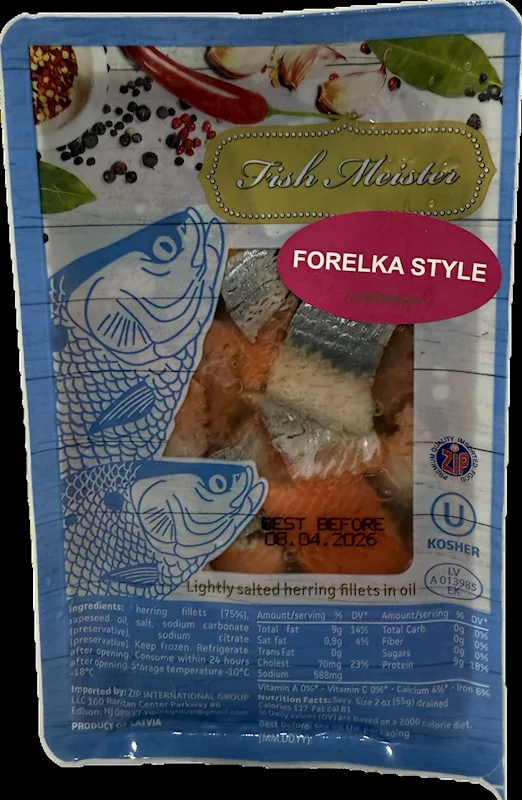 FISH MEISTER FORELKA STYLE HERRING FILLET IN OIL 500G TERMAPACK