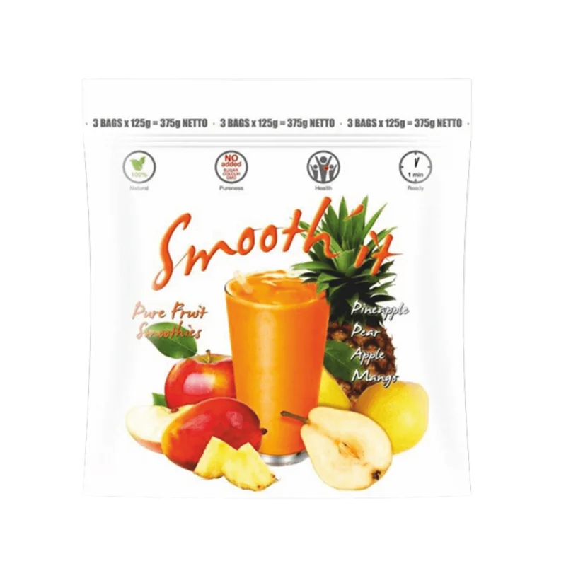 SMOOTHIE 375G - PINEAPPLE MANGO PEAR APPLE "VSEGDA POZHALUSTA"