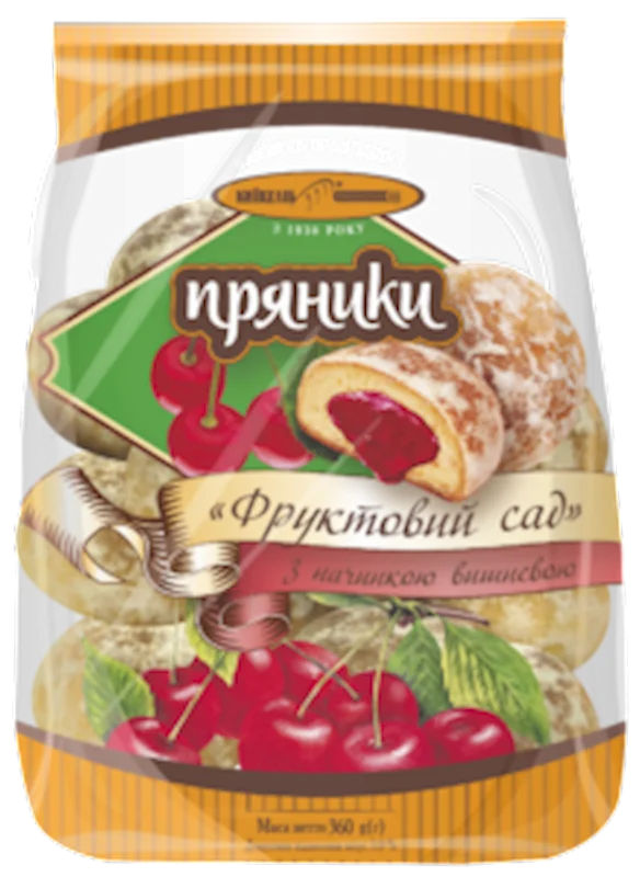 "KIEVHLEB" GINGERBREAD (PRYANIKI) W/CHERRY 300 GR