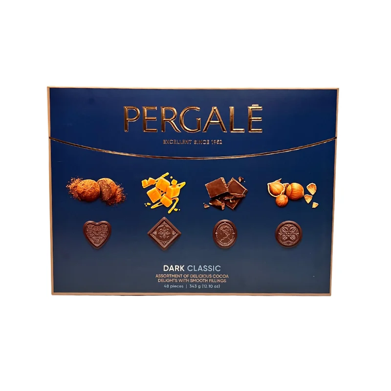 PERGALE DARK CHOCOLATE ASSORTY CANDY 343G