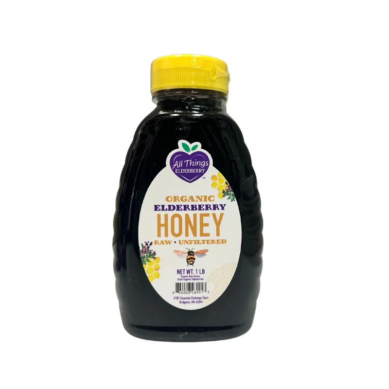 ORGANIC ELDERBERRY HONEY 1LB