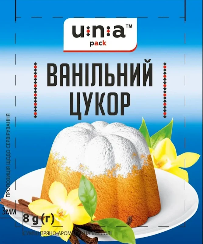 VANILLA SUGAR 8G UNA PACK