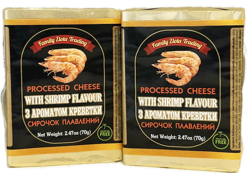 ZLOTA PROCESSED CHEESE WITH SHRIMP FLAVOUR 70G