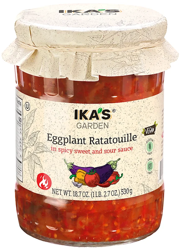 "IKAS" EGGPLANT RATATOUILLE IN SPICY SAUCE 530G