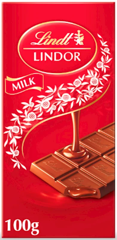 "LINDT" LINDOR MILK CHOCOLATE 100G