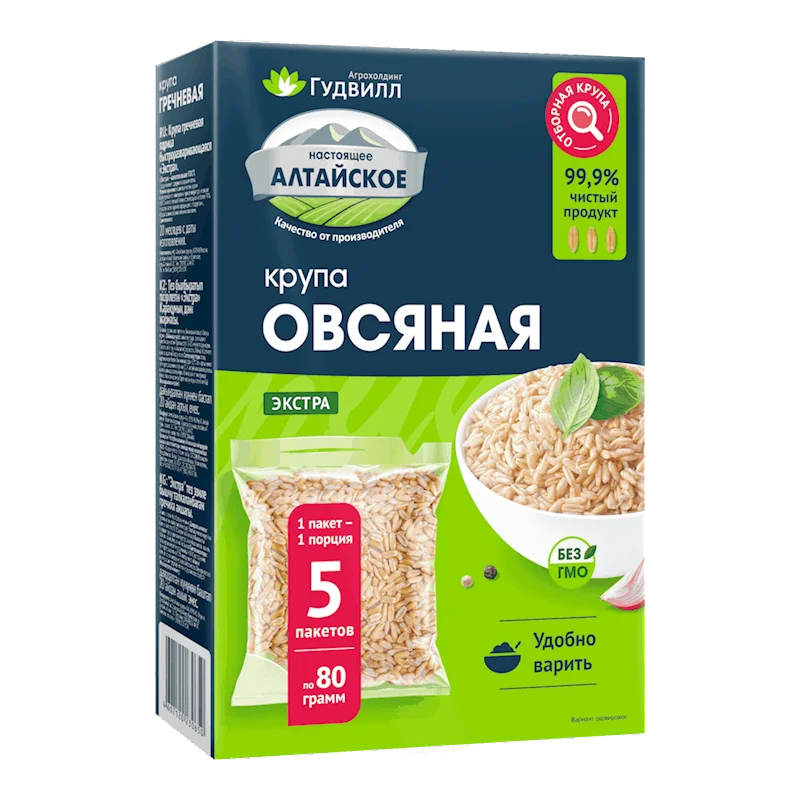 GOODWILL GRAINS BOIL-BAG OAT (5X80GR)