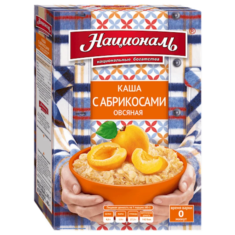 OATMEAL WITH APRICOT 240G NATSIONAL